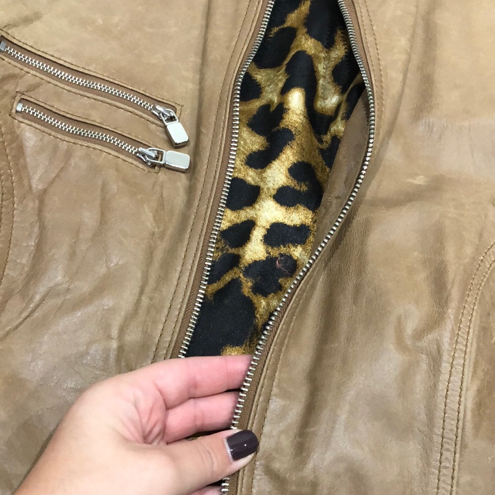 Tab Leather Jacket - image 3